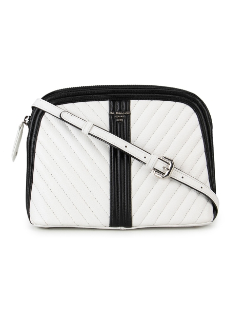 

Da Milano White Striped Sling Bag