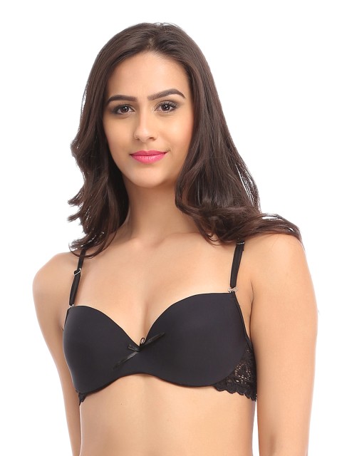 

Clovia Blue Push-up Bra BR0608P04, Black