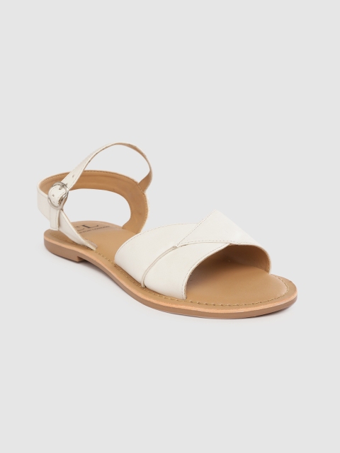 

Carlton London Women White Open Toe Flats