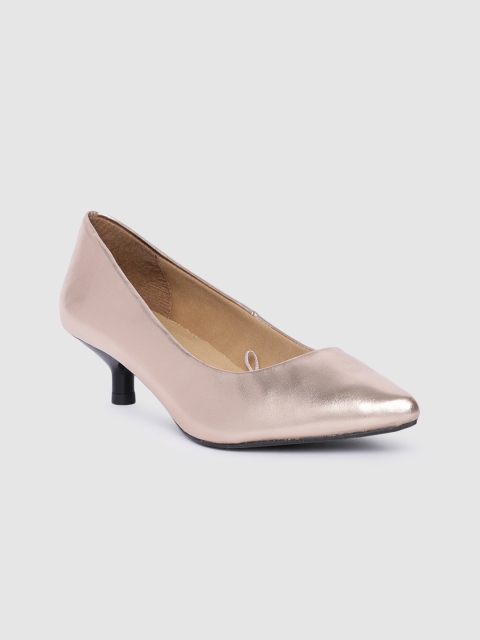 

Carlton London Rose Gold-Toned Solid Pumps
