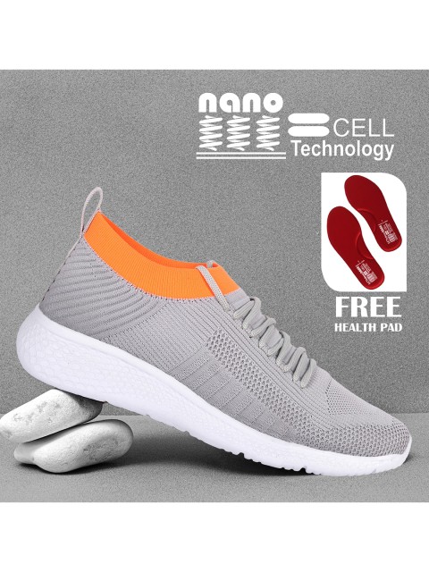 

M7 by Metronaut Men Grey Woven Design Sneakers