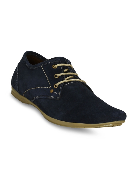 

Get Glamr Men Navy Blue Derbys Casual Shoes