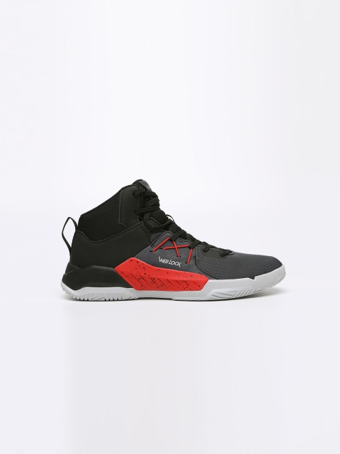 

TARMAK By Decathlon Black & Blue Beginner Basketball Shoes Protect