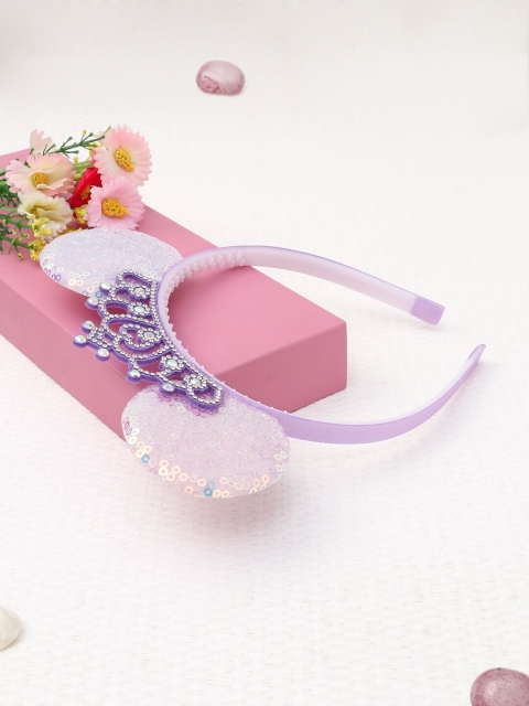 

The Magic Wand Girls Purple Sequin Embellished Hairband