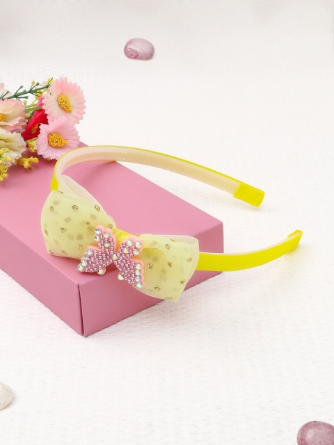 

The Magic Wand Girls Yellow Embellished Hairband