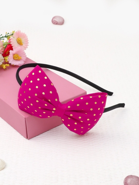 

The Magic Wand Fuchsia & Black Embellished Hairband