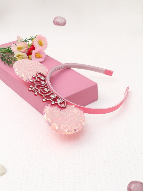 

The Magic Wand Peach-Coloured Embellished Hairband
