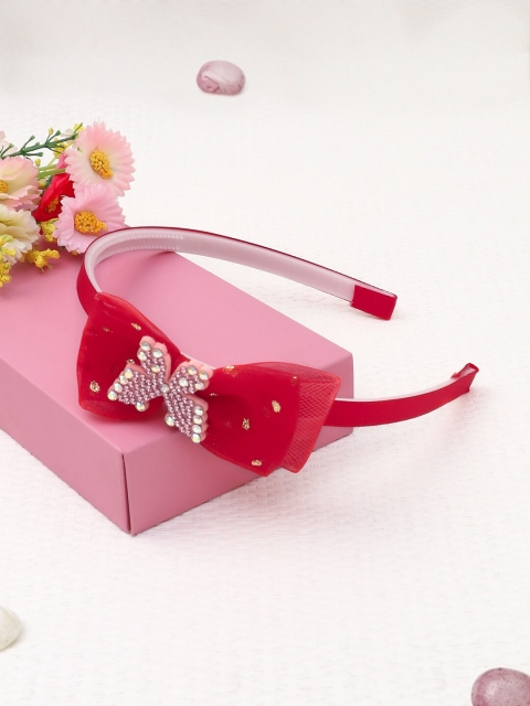 

The Magic Wand Red Embellished Hairband