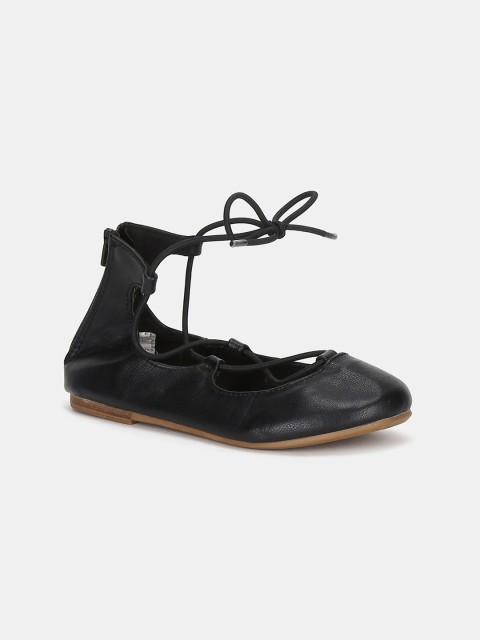 

GAP Girls Black Textured Ballerinas