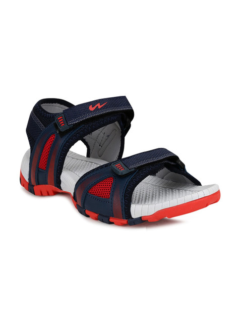 

Campus Men Blue & Grey Printed Sports Sandals