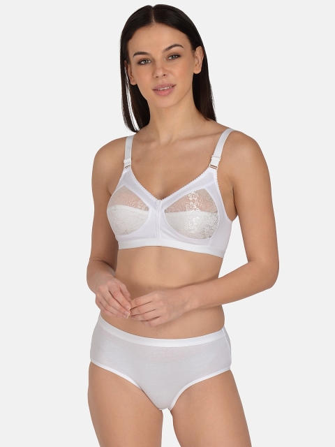 

mod & shy Women White Solid Lingerie SetMS270