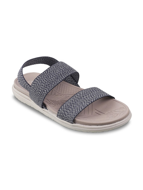 

Mochi Women Blue Woven Design Open Toe Flats