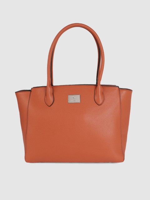 

Allen Solly Brown Solid Handheld Bag