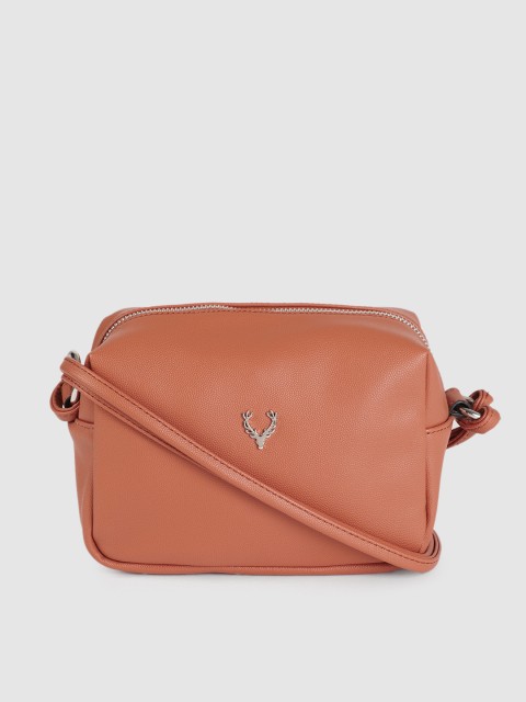 

Allen Solly Tan Brown Solid Sling Bag