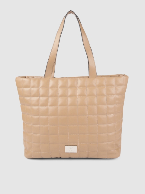 

Allen Solly Beige Quilted Shoulder Bag