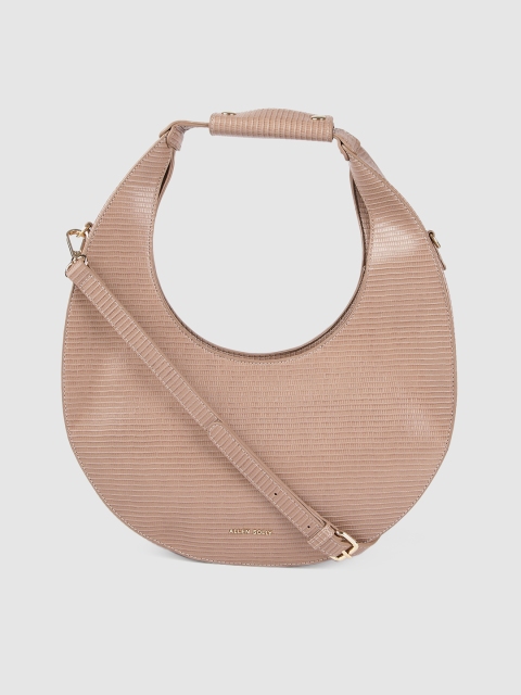 

Allen Solly Nude-Coloured Textured Handheld Bag