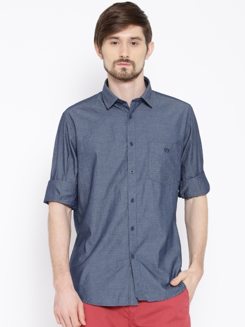 

Van Heusen Sport Blue Patterned Slim Casual Shirt