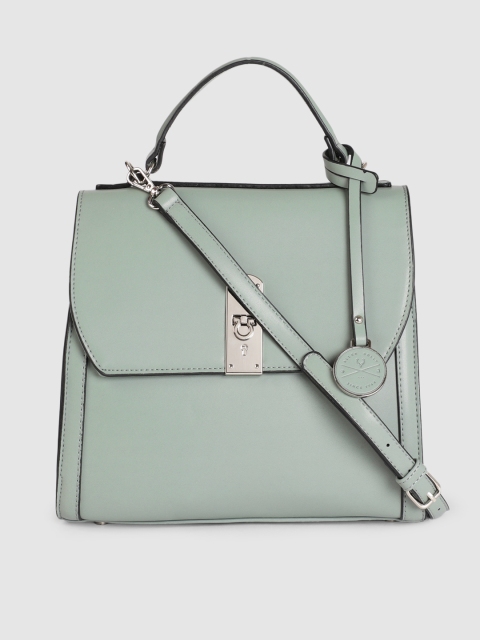 

Allen Solly Green Solid Satchel