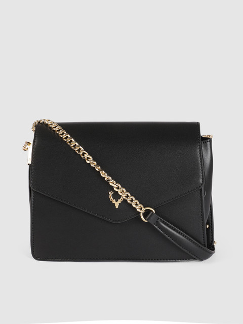 

Allen Solly Black Solid Sling Bag