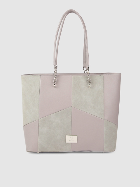 

Allen Solly Grey & Mauve Colourblocked Shoulder Bag