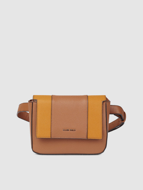

Allen Solly Beige & Yellow Colourblocked Sling Bag