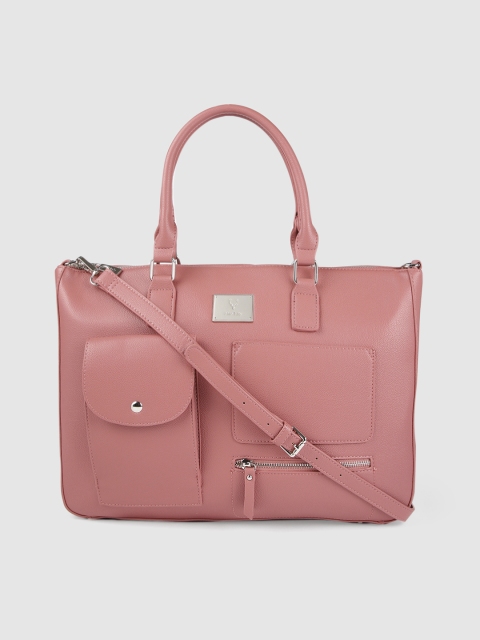 

Allen Solly Pink Solid Handheld Bag