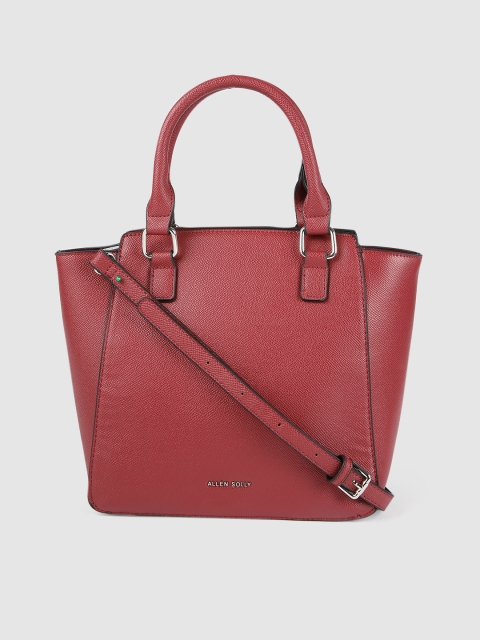 

Allen Solly Maroon Solid Handheld Bag