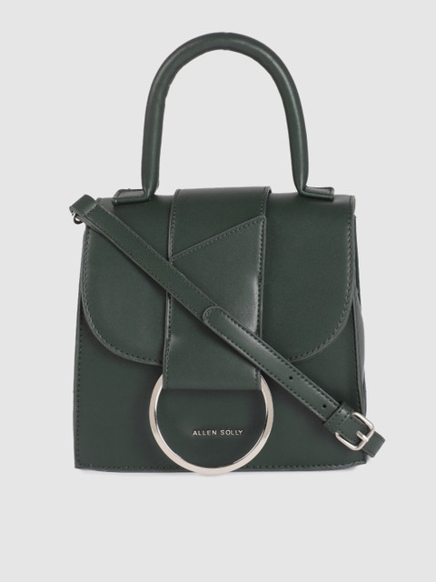 

Allen Solly Olive Green Solid Satchel
