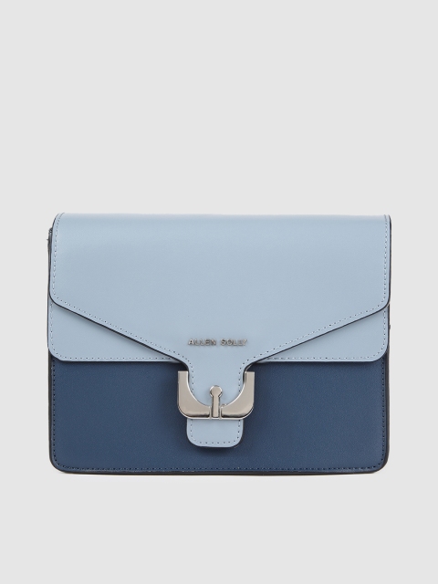 

Allen Solly Blue Colourblocked Sling Bag, Navy blue