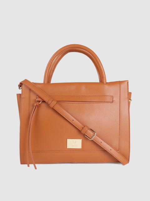 

Allen Solly Tan Brown Solid Handheld Bag