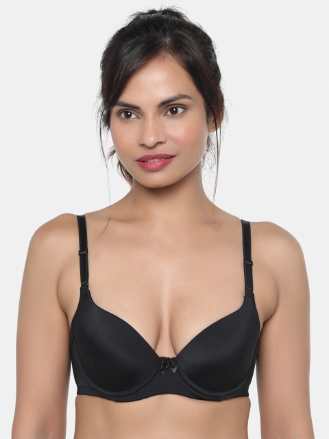 

miorre Black Solid Underwired Heavily Padded T-shirt Bra BR01-093939