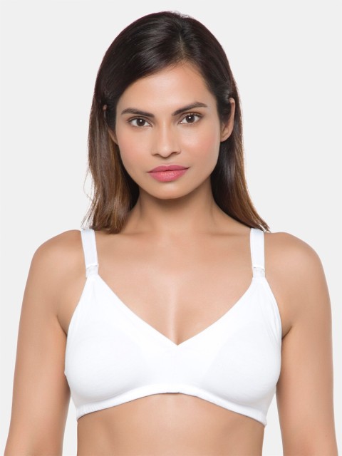 

miorre White Solid Non-Wired Heavily Padded Maternity Bra BR01-093614