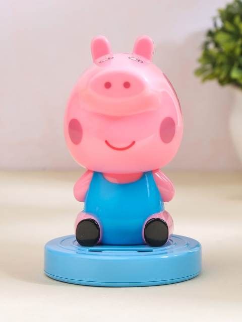 

Bigsmall Pink & Blue George Pig Solar Powered Bobblehead