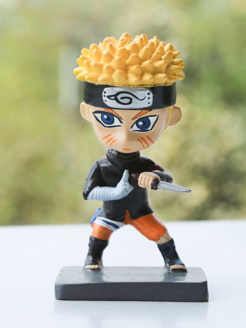 

Bigsmall Black & Orange Naruto Anime Bobblehead