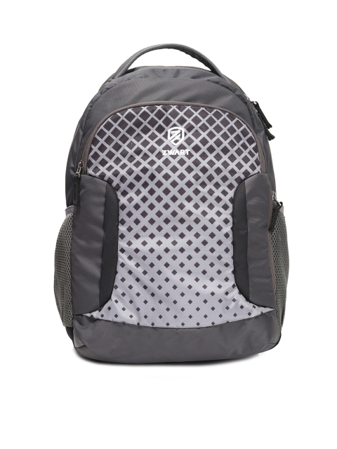 

Zwart Unisex Grey & Black Geometric Backpacks