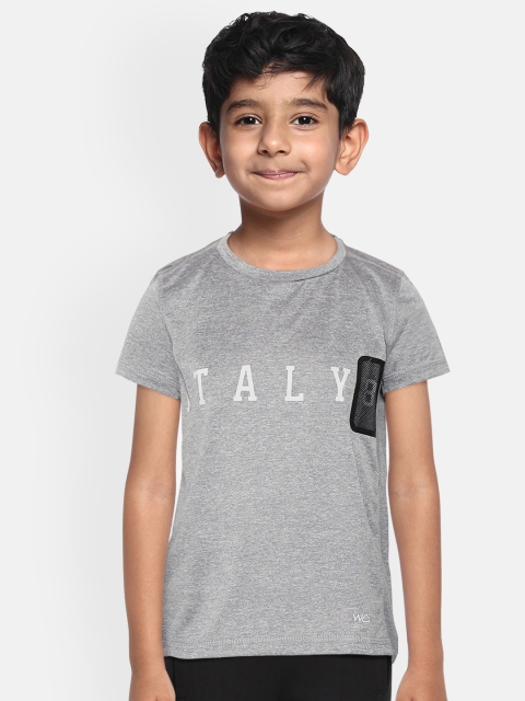 

Sweet Dreams Boys Grey Melange & Black Typography Print Cotton Lounge T-shirt