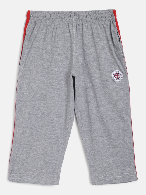 

Sweet Dreams Boys Grey Melange Solid Cotton Lounge Shorts