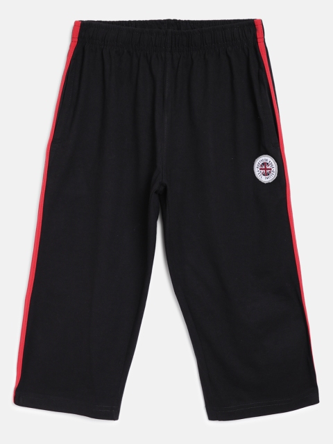 

Sweet Dreams Boys Black Cotton Solid Lounge Shorts