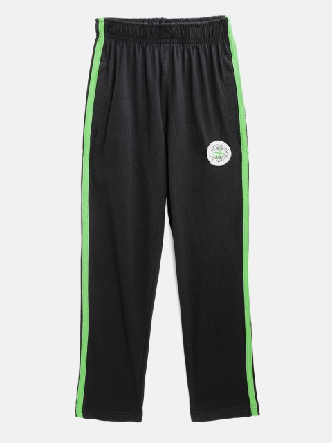 

Sweet Dreams Boys Black Solid Pure Cotton Lounge Pants