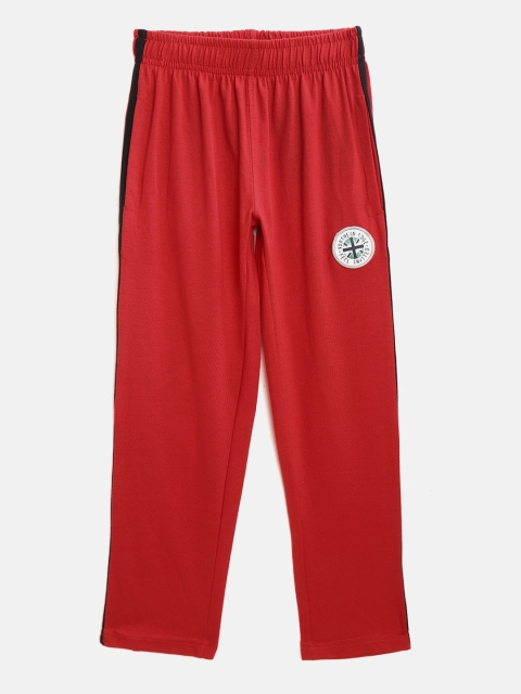 

Sweet Dreams Boys Red Solid Pure Cotton Lounge Pants