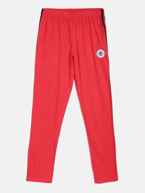 

Sweet Dreams Boys Red Solid Cotton Lounge Pants