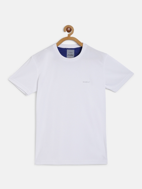 

Sweet Dreams Boys White Solid Cotton Workout T-shirt