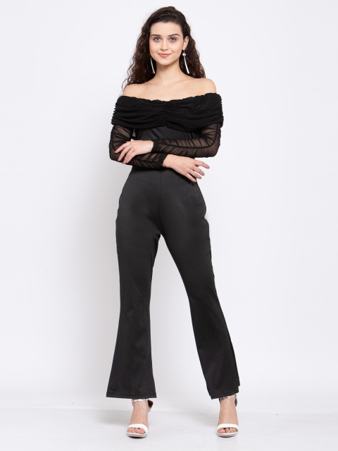 

iki chic Women Black Solid Basic Jumpsuit