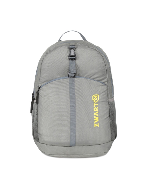 

Zwart Unisex Grey Backpacks with Compression Straps