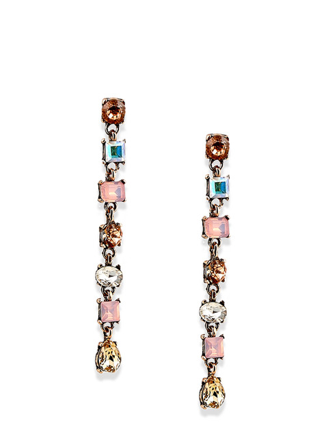 

Foxy Sperks Gold-Toned Contemporary Drop Earrings