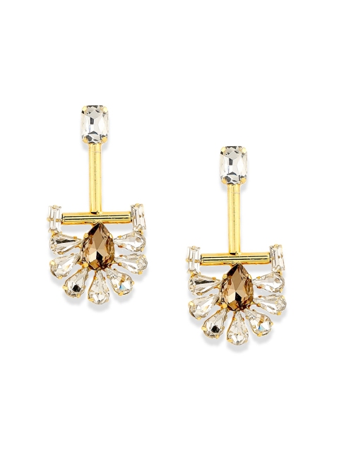 

Foxy Sperks Gold-Toned Handcrafted Contemporary Drop Earrings