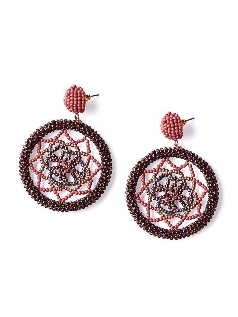 

Foxy Sperks Brown Contemporary Drop Earrings