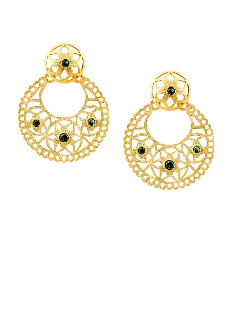 

Foxy Sperks Gold-Toned Contemporary Chandbalis