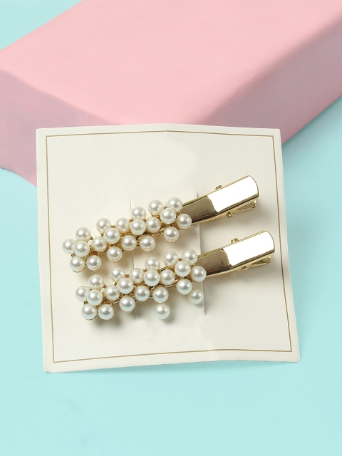 

The Magic Wand Girls Gold-Toned Embellished Alligator Hair Clip