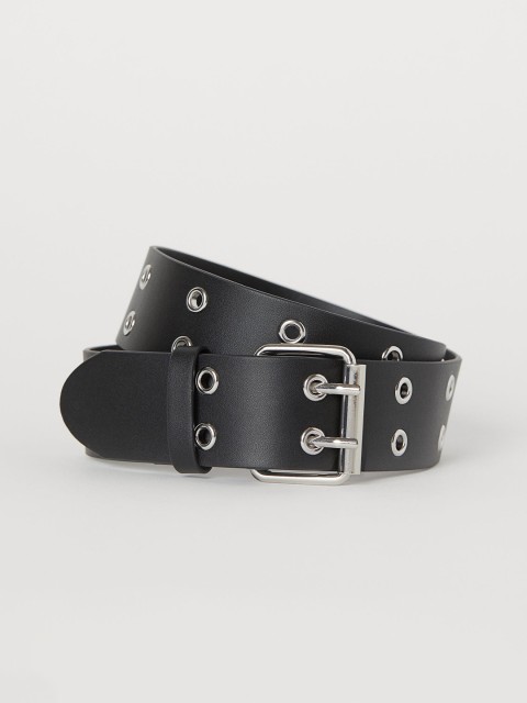 

H&M Women Black Solid Belt With Eyelets